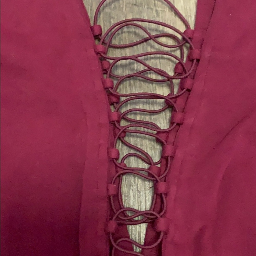 Express Maroon bodysuit - Picture 2 of 5